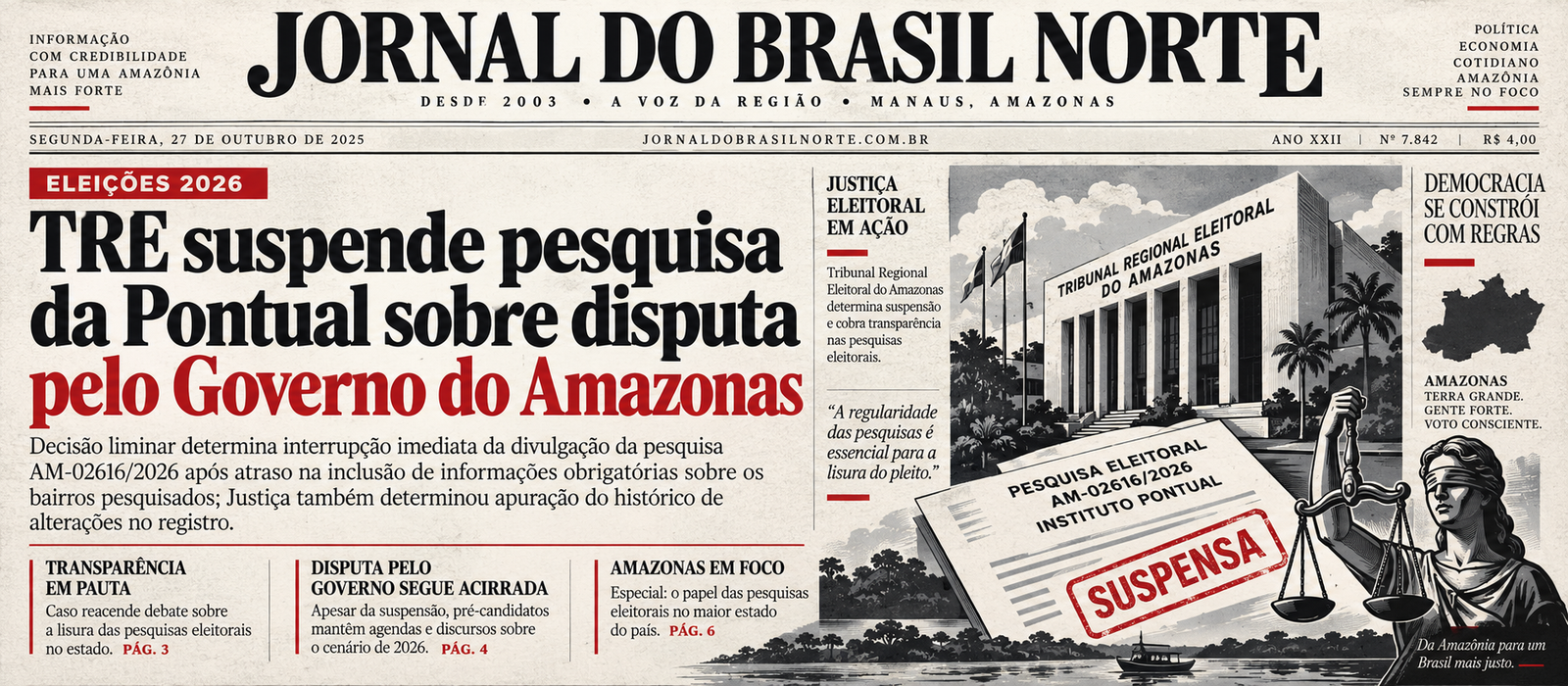 Pesquisa Pontual: TRE cita regra do TSE e suspende divulgação